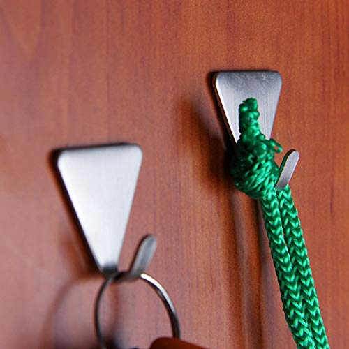 Mxy Wall Hook Mini Stainless Steel Brushed Self Adhesive Bathroom Towel Single Hooks Wall Mounted 4 Units Pack Each Can Withstand Within 18 Ounces #TOP4