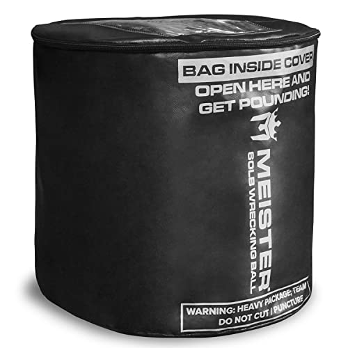 Meister 60Lb Filled Wrecking Ball Heavy Bag For Boxing & Mma - Black #TOP4