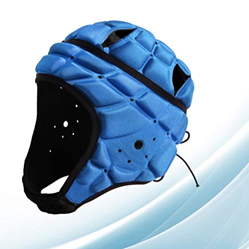 BESPORTBLE Kopfschutz Epilepsie Helm Blau Kappe Helm Flagge Fu? Rugby Scrum Kappe Weiche Shell Fu? Kopfbedeckungen Arts Bedürfnisse Schutz für Jugend Erwachsene Rugby Kopfschutz Camo