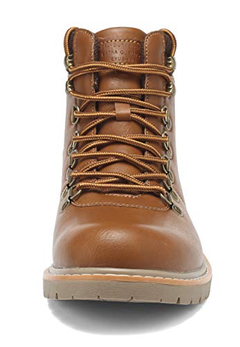 EYUSHIJIA Men's Waterproof Snow Boots Hiking Boot (12 M US, Camel) - Thumbnail 3