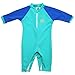 Nozone Fiji Sun Protective Baby Swimsuit in Aquatic/Blue, 0-6 Months