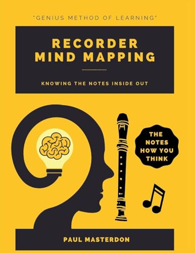 Recorder Mind Mapping: A Mnemonically Color-Coded Recorder Fingering Chart Book: With Unique Player's Eye View (Recorder Mnemonics)
