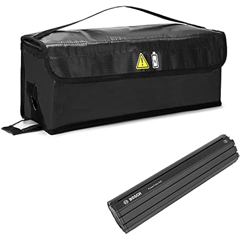 Besudo E-Bike Battery Bag - Protective Bag for E-Bike Battery - Safety Bag for Storage, Transport, Charging of the EBike Battery - E-Bike Accessories for E-Bike Batteries in 2 Sizes M Cover