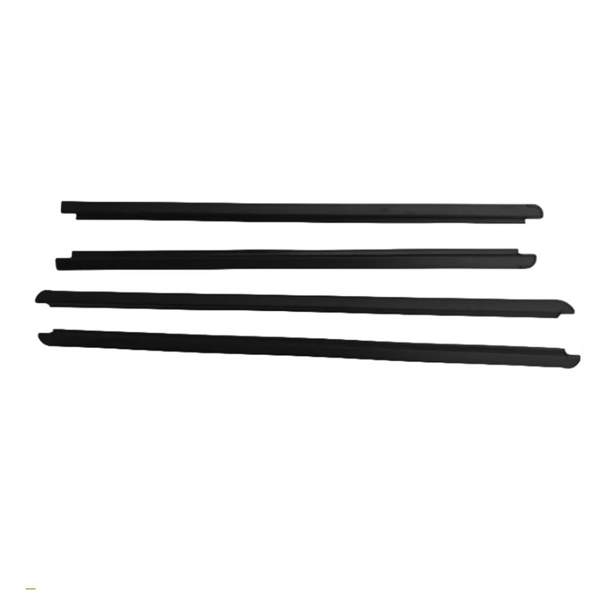 Sealing Strip 4PCS Outer Windows Rubber Weatherstrip Waterproof Pressure Sealing Belt Moulding Trim for Mazda 2 DE Hatchback 2007-2014