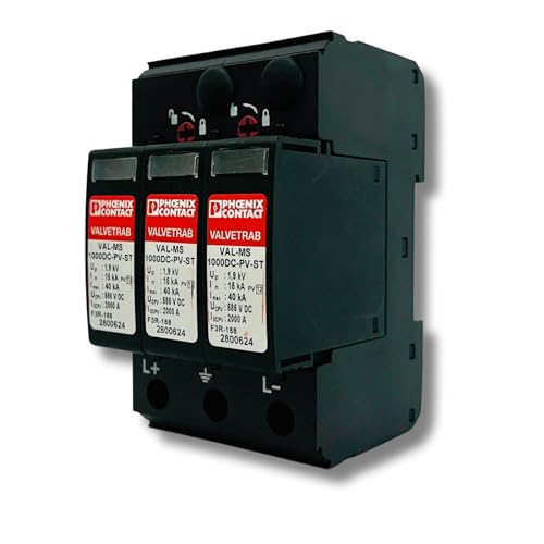 Image of AC /DC Surge Protection Device (SPD) 320V / 600V / 1000V - Single & Three Phase, 2 Pole / 3 Pole / 4 Pole - Sibass or Phoenix Contact (DC SPD, Phoenix-1000V-3P)