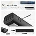 Sound Bars for TV 16-inch, Cinematic TV Sound Bar with Impactful Bass, Bluetooth Soundbar for TV with Remote Control, Wall Mountable TV Speakers Sound Bar Work with Traditional or Smart TV