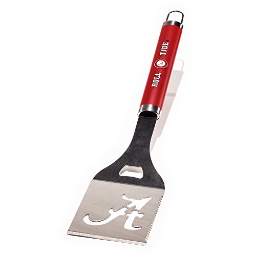 BSI NCAA Alabama Tide Die-Cut Stainless Steel Spatula with Color Handle, Crimson,
