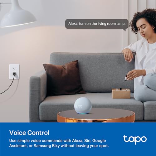 Tapo Smart Plug, Wi-Fi in-Wall Outlet, Matter Compatible, Energy Monitoring, 15A/1800W Max, Works with Alexa, Apple Home, Google Home, SmartThings, Voice/Remote Control, ETL Certified - Tapo P210M - Image 8