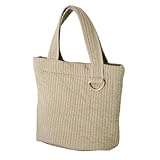 [atRise] マザーズバッグ トート 大容量【超軽量！ヌビ生地×韓国】陣痛 バッグ ヌビバッグ イブルバッグ レディース トートバッグ 出産祝い ギフト プレゼント （ヘーゼルナッツ・M）