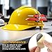 Gulfmew Hard Hat Pencil Holder, Metal Pen Clip with Adjustable Spring Loops, 3 Pcs Adhesive Pads for Hard Hat Clip Collection, Sticky Marker Holder for Desk, Office Supplies Pen Organizer