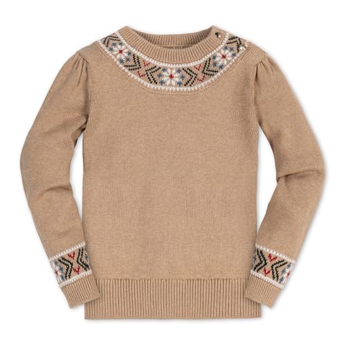 Image of Hope & Henry Girls Cable Front Pullover Sweater