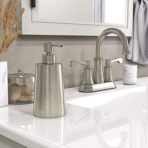 Plumb Pak K614DSBN Premium Style Countertop Freestanding Soap Or Lotion Dispenser With Large Capacity Bottle (11.8 Oz.), Brushed Nickel thumb #4