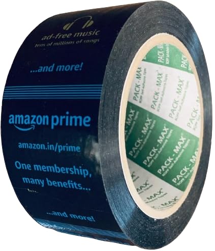 PackMax® (Pack Of-1) Amazon Printed (2 inch x 100 mtrs) Strong Adhesive Packaging Tape, 40 Microns, For Ecommerce And Multipurpose Use