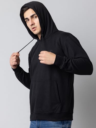 Image of EKOM Hoodies Sweatshirt for Men | Fleece Mens Hooded Sweatshirt | Casual, Lightweight, Fashionable, Trendy, Solid Men's Winter Hoodie