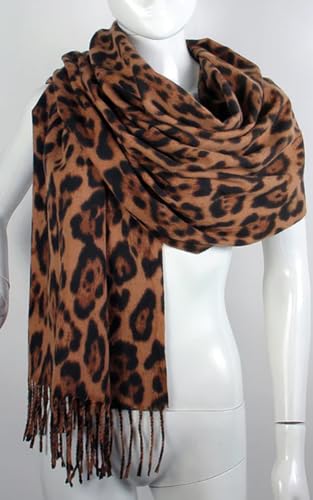 CCFW Large Tartan Bufallo Plaid Leopard Women Blanket Scarf Wrap Shawl3