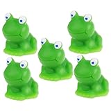 TOYANDONA 5 Stück Teiliges Mini Frosch aus Langlebigem Harz Leichte Miniatur Figur für Garten und...