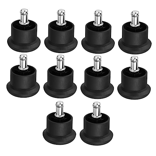WOONEKY Protezione Piedini Per Sedia a Rotelle e Sedia Da Ufficio, 10 Pezzi Cuscinetti Antigraffio Resistenti All’usura, Accessori Per Pavimenti, Facili Da Installare