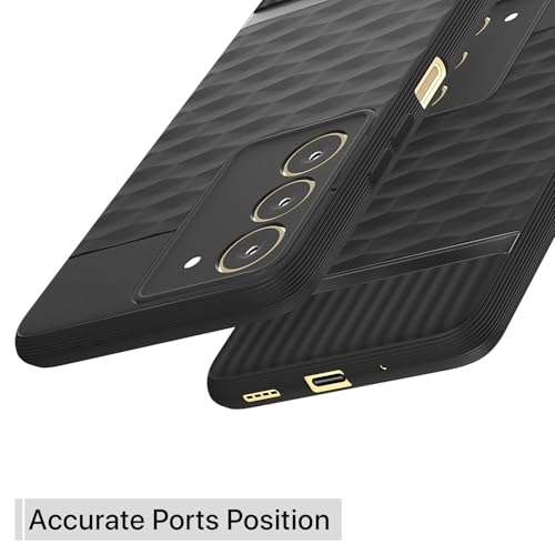 Image of Pikkme Back Cover for Realme 14x 5G Camera Protection 3D Hexa Cube Design Silicone Protective Bumper Case (Black)