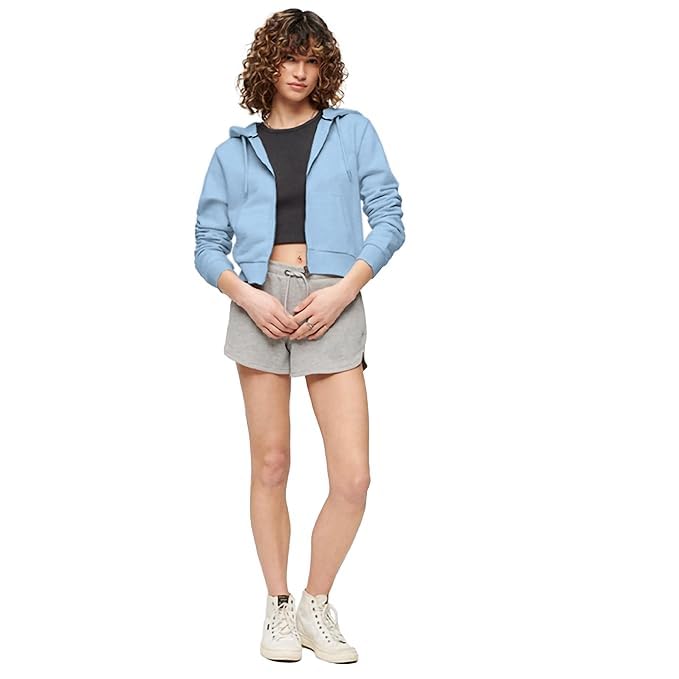 Image of FUNKY MONKEY Soft Fleece Crop Zipper Hoodie for Girls and Womens Sweatshirt