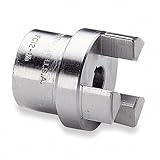 BOSTON GEAR FC20 7/8 3/16 INCH X 3/32 INCH Keyway Size, 3-JAW Insert, 7/8 BORE Diameter, Shaft Coupler Body, Steel