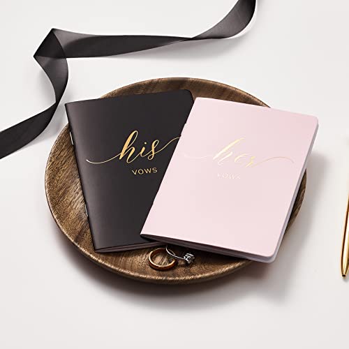 AKITSUMA Gelübdebücher für Hochzeit Braut und Bräutigam Heft für Hochzeit Geschenk 2er Set – Bild 4