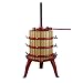 Torchio pressa a cricco 2 velocità per vinaccia uva vino in legno MADE IN ITALY (Ø 60 cm - 212 Litri)