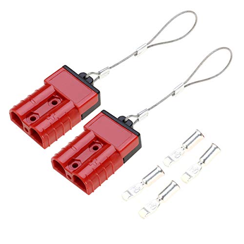 Wakauto 8pcs Battery Quick Connect Plug 50a Car Battery Cut Off Switch Connector for Rv Winch Trailer