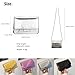 Twievo Mini Crossbody Bags for Women Y2k Mini Square Purse with Chain Strap Fashion Women Small Evening Bags silver