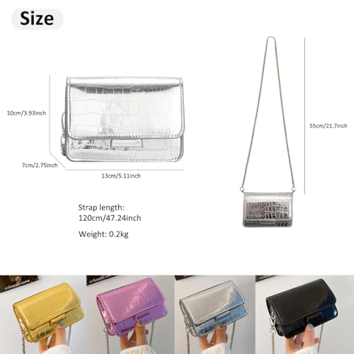 Image of Mini Purses for Women Y2K Purses Top Handle Crossbody Bag Clutch Shoulder Handbag for Cocktail Party Prom Wedding