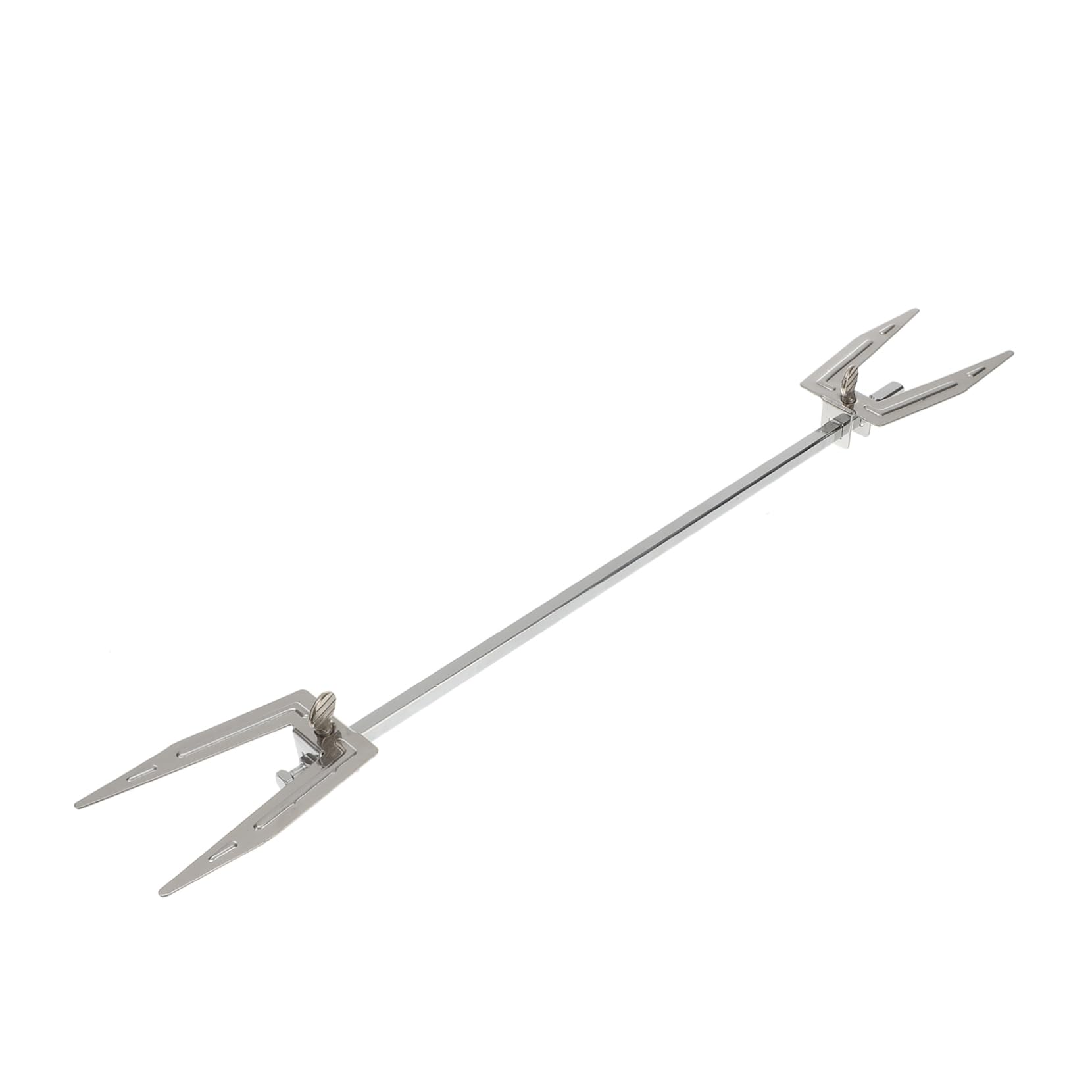 Generic Stainless Steel Rotating Chicken Fork for Air Fryers Durable Bbq Rotisserie Accessory with Screws and Axes for Effortless Roasting and Barbecuing Easy