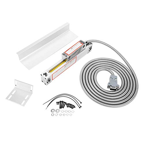 Escala lineal, codificador de lectura digital de molino de torno lineal de 50 mm y 2"con accesorios de instalación para JCS900-2AE/3AE DRO