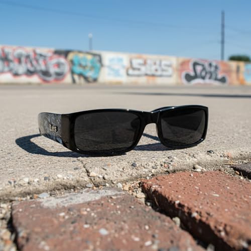 Image of Locs Mens Hardcore Gangster Sunglasses Bandana Print