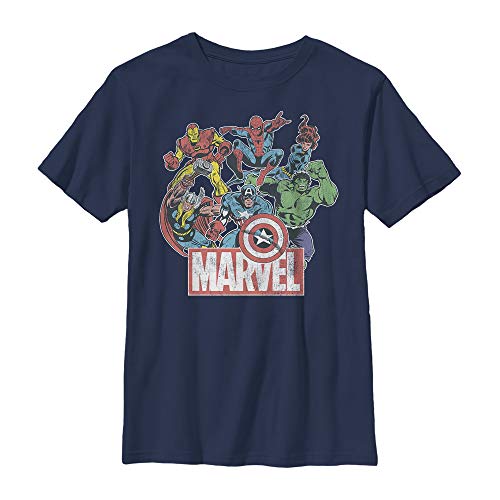 Camiseta para niños Marvel Heroes para jugar en el parque y el colegio
