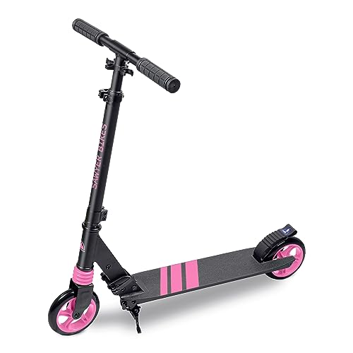 Sawyer Bikes - Patinete Ajustable y Plegable - Niños 6 a 12 Años (Rosa)