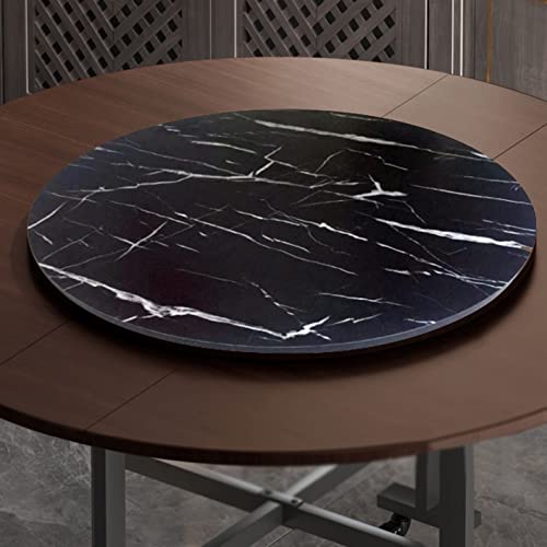 Image of Large Wooden Turntable Lazy Susan, Wooden Lazy Susan Serving Tray, 24in 28in 32in Dining Table Organizer Tray, Rotating Serving Tray Round Dining Table, Kitchen Swivel Plate, Hotel Tabletop Service Pl