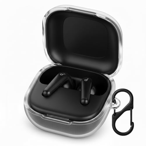 FINON for Anker Soundcore P31i �p �P�[�X �C���z���P�[�X �X�g���b�v ������� �N���A �V���v�� (�h�b�g���H - �N���A)