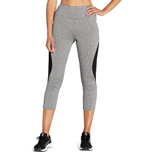 Asics Women's Cb Capri Running Apparel, M, Mid Grey Heather/Performance Black #TOP28