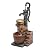 LuxenHome 32.3" H Farmhouse Well Water Pump and Pots Resin Fountain with LED Lights Multi Pots Outdoor Water Fountain, Outdoor Water Fountains Garden Statue