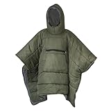 Hangsu Warmer, tragbarer Outdoor-Umhang, tragbare Kapuzendecke, Camping, warmer Schlafsack, Umhang für Outdoor, Wandern, Reisen, Reisen