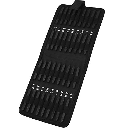Artisanat du cuir bricolage avec poinçons lettres chiffres et acier 4mm
