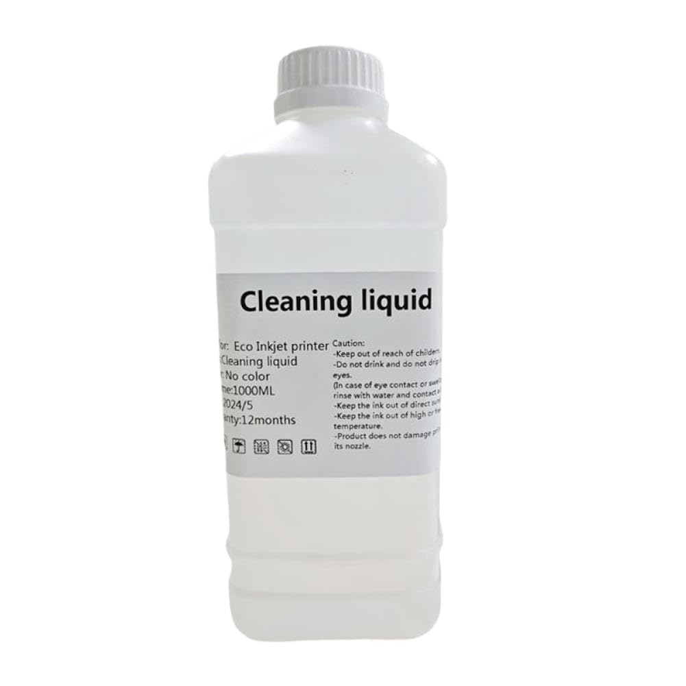 Solución de limpieza de tinta ecosolvente 1000ML Compatible con Roland Mimaki Mutoh DX5 DX7 TX800 XP600 5113 I3200