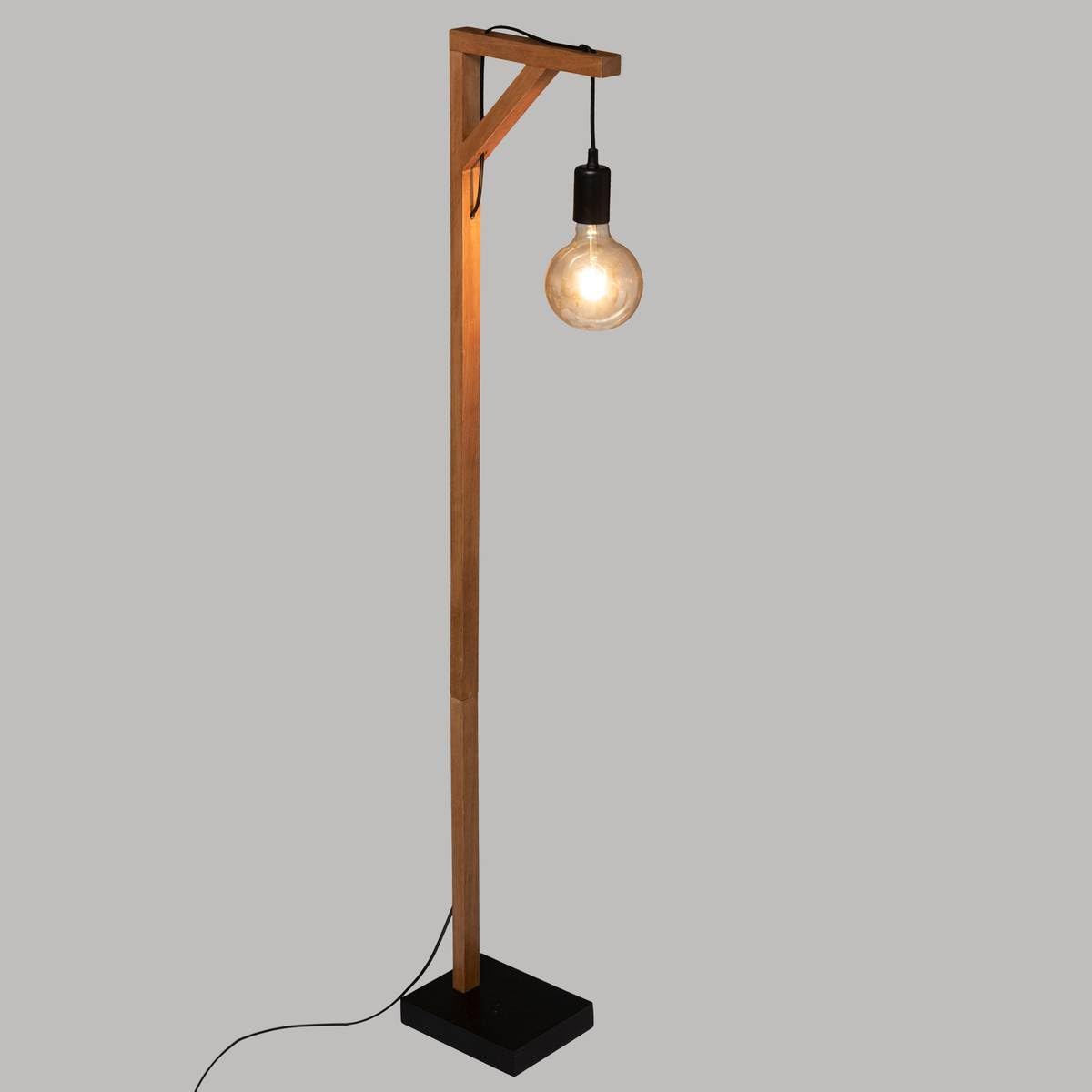 Atmosphera - Lámpara de pie «Wild» - madera H148 cm