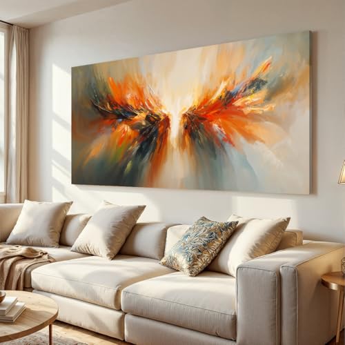 Colorful Abstract Wings Wall Art Print Painting Canvas Art Wall Decor For Living Room 20 X 40 Inch Decorations Canvas Abstract Aesthetic Wall Decor Picture For Bedroom Office Kitchen Home Artwork