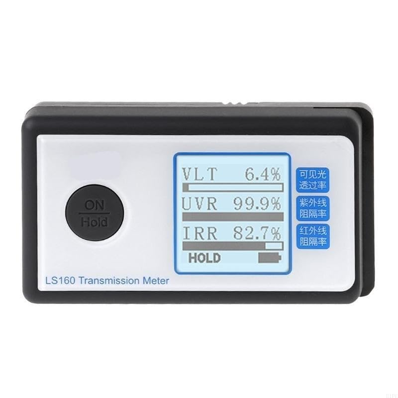 Medidor UV, Medidor de transmisión Solar for Ventanas, medidor de Tinte, película Solar, medidor de transmisión for automóviles, medidor de Vidrio filmado, medidor de transmitancia VLT, UV IR