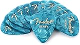 puas guitarra heavy  Fender 351 Shape Premium Picks Heavy Ocean Turquoise Pack 12