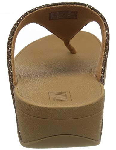 Image of FitFlop Women's LULU Suede Toe-Post Sandals | Lightweight Summer Walking Sandals with Cushioned Comfort, Arch Support & Grip