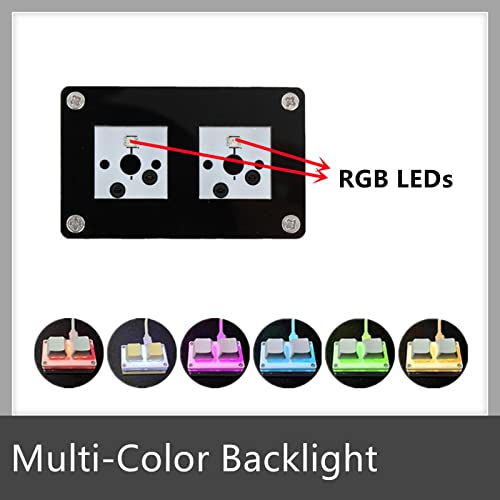 Image of CALANDIS 2-Key Mechanical Gaming Keypad Hot Swap Programming Black Red Switch