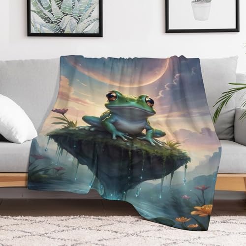 Couvertures douce et moelleuse grenouille grand format 180×200cm