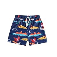 Leideur Kleinkind Jungen Badehose Boxershorts für Baby Badeanzug Strand Badeanzug Jungen Badeshorts(Dunkelblau, 2-3 Jahre)