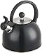 Zanzer 2.5 Liter Whistling Tea Kettle - Modern Stainless Steel Whistling Tea Pot for Stovetop with Cool Grip Ergonomic Handle